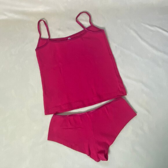 Cami & Boyshort Set, Hot Pink, EUC - Picture 2 of 6